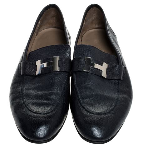 hermes blue loafers|authentic hermes loafers.